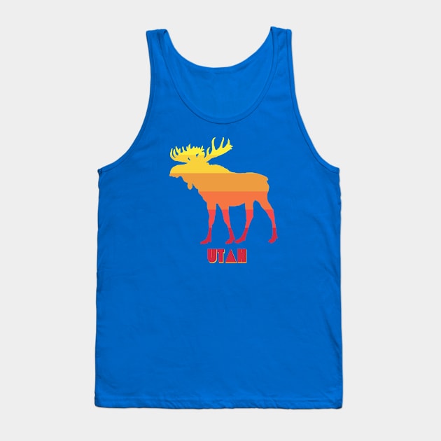 Utah Moose Tank Top by esskay1000